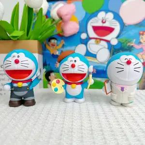 Doraemon Occupation Cosplay Collection Model Toy 6pcs/set 8-9CM PVC Doll Desk Ornament Action Figurer Anime Series Mystery Boxes