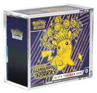 Boîte de protection en acrylique transparente pour collection Elite Trainer Box avec aimant puissant et couvercle magnétique