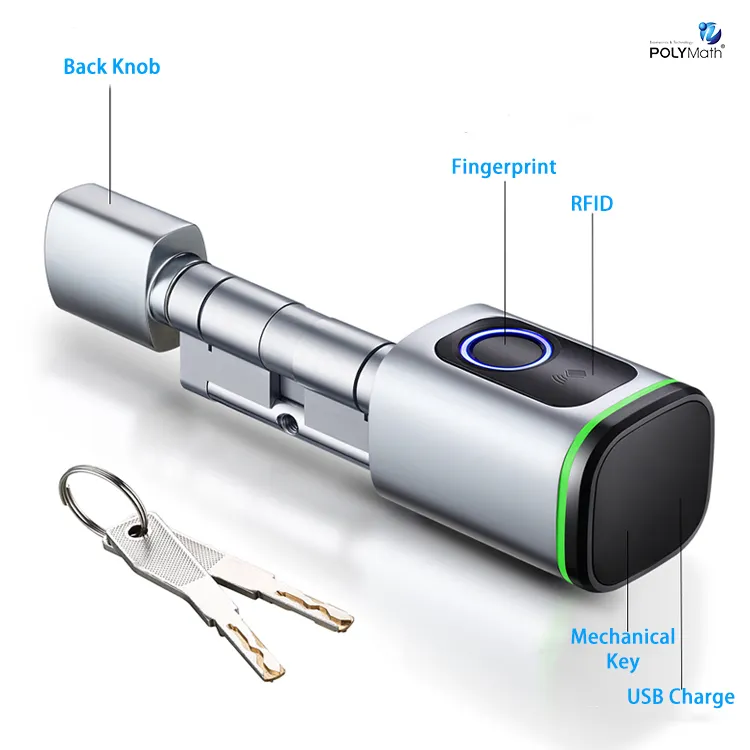 Vingerafdruk Smart Lock Cilinder Afstandsbediening Netwerk Digitaal Slot Tuya Wifi App Beveiliging Smart Lock
