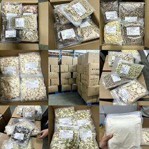 Friandises lyophilisées pour animaux <span class=keywords><strong>de</strong></span> compagnie : Mélange <span class=keywords><strong>de</strong></span> poulet, <span class=keywords><strong>canard</strong></span> et jaune d'œuf en cubes – Snacks pour chats et chiens – Vente directe usine OEM – Stimule l'appétit et l'hydratation - Product Image 5