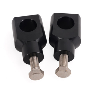 Aluminum Alloy Motorcycle Handlebar Stem Clamp 25MM Black For Modification Upgrade Steering Column <b>Bracket</b> Accessory - Product Image 2