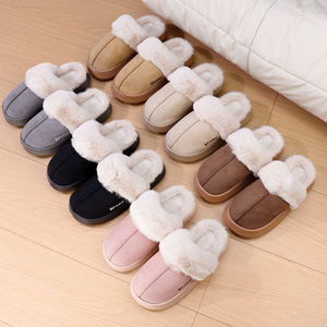 Nuovo prodotto EVA Sole <span class=keywords><strong>pelose</strong></span> pantofole da donna in finta pelle scamosciata superiore da donna pantofole di pelliccia con prezzo favorevole - Product Image 1