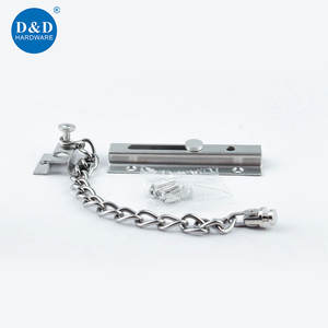 गर्म बिक्री साटन स्टेनलेस स्टील की सतह घुड़सवार दरवाजे के लिए सुरक्षा श्रृंखला लॉक डोर गार्ड - Product Image 4