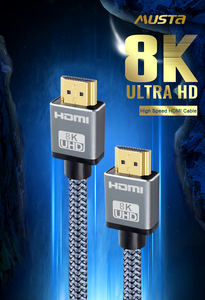 OEM fabbrica ad alta velocità per <span class=keywords><strong>HDMI</strong></span> 2.1v cavo 8K 60Hz 1/1.5/2/<span class=keywords><strong>3</strong></span> <span class=keywords><strong>Meter</strong></span> in PVC giacca grigio maschio a maschio 8K per cavo <span class=keywords><strong>HDMI</strong></span> per HDTV - Product Image 2