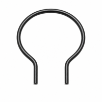 Custom Carbon Steel Wire Formed Retaining Ring Clip QPQ Nitrided Finish