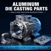 Pièces moulées sous pression en alliage d'aluminium sur mesure, haute pression, ADC12 A380, usinage CNC, boîtier de moteur, dissipateur thermique, OEM ODM, usine ISO9001