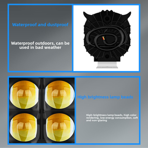 Sistema de iluminación auxiliar externo de plástico de nueva generación de 30W, faros LED eléctricos para motocicleta con lente bicolor de búho de 4 ojos - Product Image 4