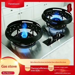 किंगन प्रवाह-नियंत्रण के साथ किंगन प्रवाह-नियंत्रण गैस स्टोव डबल बर्नर स्टेनलेस स्टील पैनल - Product Image 5
