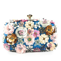 Buatan tangan grosir akrilik tas Clutch malam untuk wanita pesta Formal wanita ember rotan tas gaun tahan air
