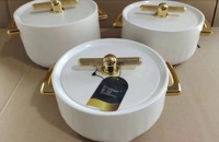 Ensemble de récipients alimentaires isothermes à double paroi de qualité supérieure, design compact et emboîtable, pour solutions de rangement de cuisine domestique
