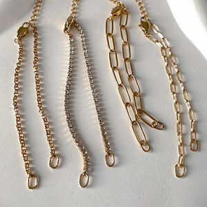 EManco klasik Charm bilezik DIY inci zincir paslanmaz çelik ayarlanabilir Paperclip bilezikler aksesuarları el yapımı kadınlar takı - Product Image 6