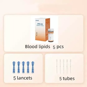 ชุดทดสอบ <span class=keywords><strong>HDL</strong></span>/<span class=keywords><strong>LDL</strong></span> ไตรกลีเซอไรด์ คอเลสเตอรอล เครื่องวิเคราะห์โปรไฟล์ไขมันในเลือด 5-in-1 เครื่องวัดคอเลสเตอรอลไขมันสำหรับใช้ในบ้าน ได้รับการรับรองมาตรฐาน ISO - Product Image 5