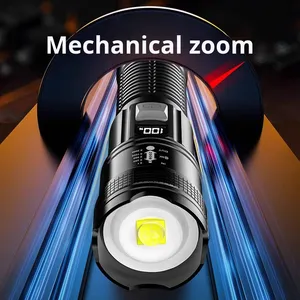 Super Bright <strong>Rechargeable</strong> AA USB Zoom LED <strong>Spotlight</strong> with 1000+ Lumens IP65 Waterproof 400-500m Beam Distance for Outdoor Use - Product Image 4