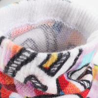 Chaussettes noires de haute qualité avec impression 3d de logo personnalisé Chaussettes de course en nylon polyester spandex Chaussettes en polyester de sublimation