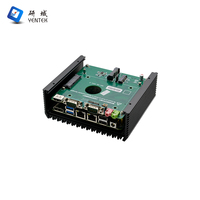 Mini PC Industrial OEM ODM Integrado con Intel 5205U, DDR4, M.2, 2 RJ45 LAN, 2 RS232 485 COM, HD DP, Pantalla 4K, SIM, WIFI, VESA, Sin Ventilador