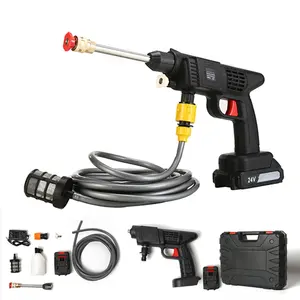 Rechargeable Wireless Car Wash Machine Cordless Car Care High-pressure Cleaning Water Spray Gun Car Washer