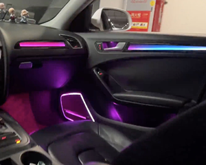 Kit d'éclairage d'ambiance LED dynamique haute luminosité pour Audi A4L B8 2009-2016 - Accessoires d'éclairage intérieur pour mise à niveau automobile - Product Image 4