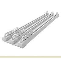 Rail de rideau triple en PVC robuste moderne, à 3 canaux, capacité de charge 20 kg, longueur personnalisable, glissage silencieux, directement de l'usine