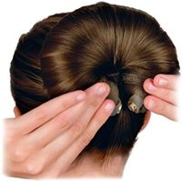 PT028C Accessoires pour cheveux Donuts Anneaux Logo personnalisé Donuts pour cheveux Boucle magnétique Éponges à chignon pour femmes et filles