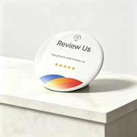 Llaveros Portátiles Personalizados de PVC Epoxi, Mini RFID NFC 213 215 216 13.56MHz, Tarjeta de Visita Impermeable, Compartir en Redes Sociales, Pago