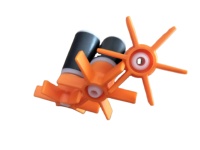 Aimant en ferrite moulé 16x25-2.5-35 refroidisseur d'air aimant de pompe à eau moulé radial 2 pôles aimant en ferrite Rotor