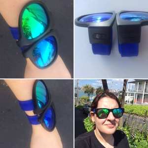 Bracelet pliable Glazzy <span class=keywords><strong>2021</strong></span>, lunettes de soleil polarisées à miroir, lunettes de soleil pliables personnalisées - Product Image 4