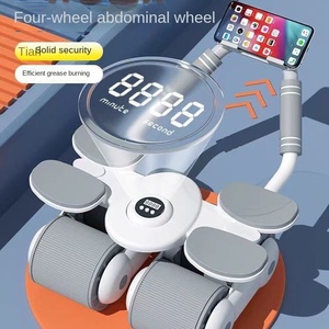 2025 nuova attrezzatura automatica <span class=keywords><strong>per</strong></span> l'esercizio della ruota del rullo di rimbalzo <span class=keywords><strong>per</strong></span> l'allenamento Fitness in <span class=keywords><strong>palestra</strong></span> a <span class=keywords><strong>casa</strong></span> con tappetino <span class=keywords><strong>per</strong></span> il ginocchio e tempo - Product Image 4