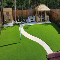 China Best Outdoor Realistisches Kunstrasen 5cm hoch 50mm 55mm 60mm Teppich Kunstrasen Rasen rolle für Fußball Fußballplatz