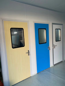 Puerta Interior de Acero con Panel de Vidrio de Diseño Moderno y Tamaño Personalizado <span class=keywords><strong>para</strong></span> Cuartos Limpios, Ideal <span class=keywords><strong>para</strong></span> Fábricas de Electrónica y Hospitales - Product Image 4