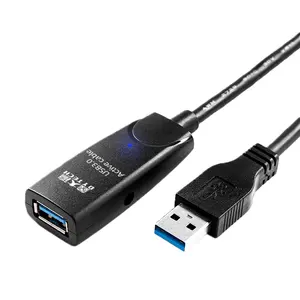 สายเคเบิลต่อขยายความเร็วสูงขายดี USB3.0 5ม./10ม./15ม./20ม./25ม./30ม. พร้อมตัวขยายสัญญาณ USB สาย3.0
