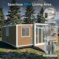 Casa Contenedor Expandible Multifuncional, Ecológica y de Energía Solar con Alas Plegables para Dormitorio y Baño