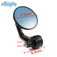 Rétroviseur latéral de moto universel en aluminium, 7/8 pouces, 22mm, guidon, rétroviseur pour moto rétro