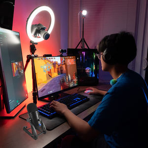 Micrófono de condensador con cancelación de ruido USB todo metal para estudio de grabación en vivo por <span class=keywords><strong>ordenador</strong></span>, micrófono de condensador con grabación en vivo, todo tipo de metal - Product Image 6