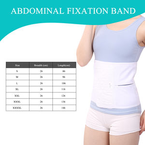 Nouveau Pure Cotton <span class=keywords><strong>Abdominal</strong></span> Binder Post-Chirurgie Fixation Drainage Tube Compatible Ceinture De Soutien Abdominale - Product Image 3