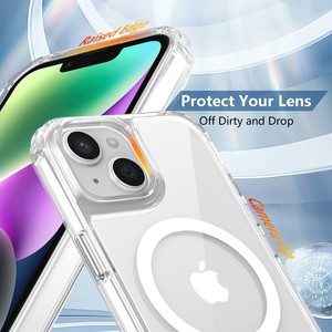 Custodia Magnetica per Telefono in TPU+PC <span class=keywords><strong>Giallo</strong></span> Cristallo Trasparente 2025 per <span class=keywords><strong>iPhone</strong></span> 11 12 13 <span class=keywords><strong>14</strong></span> 15 16 Accessori per Telefono <span class=keywords><strong>Giallo</strong></span>+Trasparente - Product Image 5