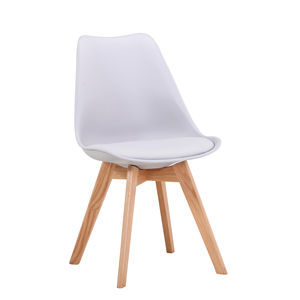 Sofá moderno <span class=keywords><strong>de</strong></span> PU con patas <span class=keywords><strong>de</strong></span> madera maciza, silla <span class=keywords><strong>de</strong></span> comedor, estilo escandinavo, color blanco, <span class=keywords><strong>para</strong></span> restaurante y <span class=keywords><strong>cocina</strong></span> - Product Image 3