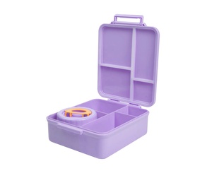 New design Cute kids bento lunch box Food jar with water bottle and lunch bag sets bpa free eco-friendly lunch box kids
