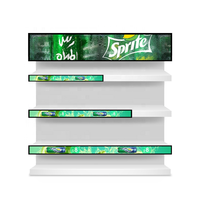 Écran LED pour bord de rayonnage, écrans de supermarchés, écran LCD extensible, barre LVDS, écran personnalisé pour bord de rayonnage, écran à bande pour la publicité