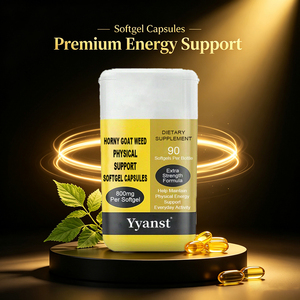 Cápsulas de Epimedium en Gel Suave 800mg 90 Unidades, Suplemento Herbal Natural para Apoyo Físico, Energía Diaria para Hombres, Extracto de Epimedium Vegano - Product Image 5