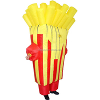 Costumes de jeu de rôle Adulte Frites Costume Gonflable Festival de la Nourriture Performance Accessoires et Costumes Mascarade