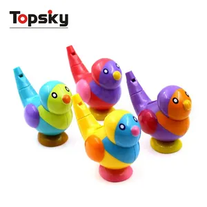 热销塑料水鸟哨子烦躁玩具七彩音乐鸟叫声哨子儿童早教玩具