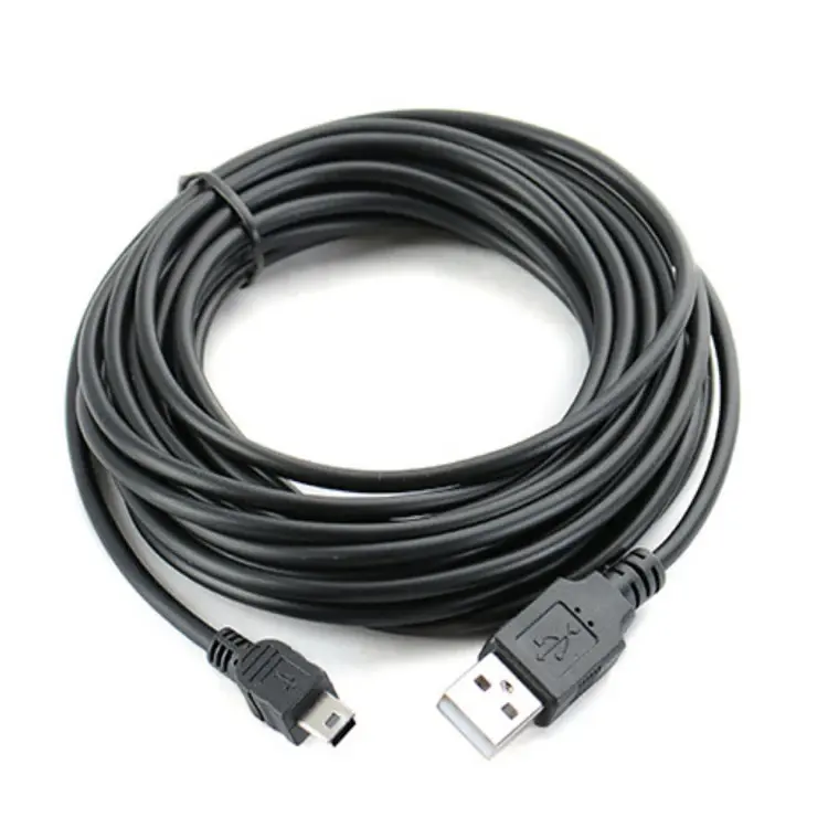 Mini USB B Type 5pin Male to USB 2.0 Male Data Cable for Driving Recorder