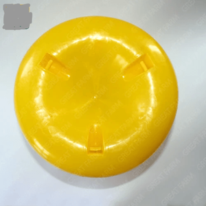 Seau d'alimentation en plastique jaune FT05 pour poulets de chair, capacité 10 kg, en vente – Seau à poulet, mangeoire pour volailles - Product Image 3