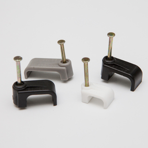 Accessoires de câblage électrique, pinces à ongles plates, pince ronde en plastique pour câble mural en PE - Product Image 3
