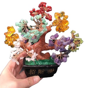 Folk Crafts <strong>Tree</strong> Centerpieces Handmade Christmas Decoration <strong>Crystal</strong> Lucky <strong>Crystal</strong> for Wedding Decor Feng Shui Home Decoration - Product Image 1