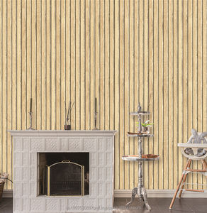 วอลล์เปเปอร์ไม่มีกาว 1.06m วอลล์เปเปอร์ PVC กันน้ําตกแต่งบ้านวอลล์เปเปอร์ไม้ตะแกรงออกแบบ - Product Image 3