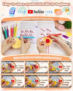 Kit de <span class=keywords><strong>Crochet</strong></span> Amigurumi DIY - Je cherche un fournisseur de kits de <span class=keywords><strong>crochet</strong></span> Stella Li - Fournitures de <span class=keywords><strong>crochet</strong></span> avec fil pour débutants - Product Image 3