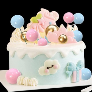 Decoración para <span class=keywords><strong>Pastel</strong></span> de <span class=keywords><strong>Cumpleaños</strong></span>, Bolas <span class=keywords><strong>Pastel</strong></span> Brillantes con Base de Espuma, Suministros para Fiestas al por Mayor, 20 Piezas de Bolas Mixtas en una Bolsa - Product Image 3