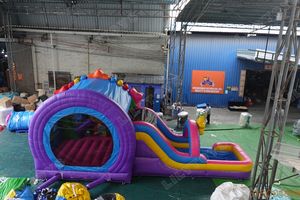 Toboggan aquatique gonflable Lilytoys château sautant et toboggan de piscine videur de toboggan aquatique gonflable commercial - Product Image 6
