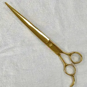 Satin Gold Pet Grooming Scissors Pet Dog Grooming Scissors Hair Removable Groomer Trimmer